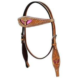  Browband Headstall with Cross and Wings