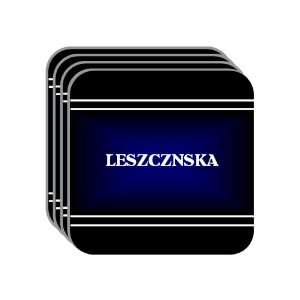   Gift   LESZCZNSKA Set of 4 Mini Mousepad Coasters (black design