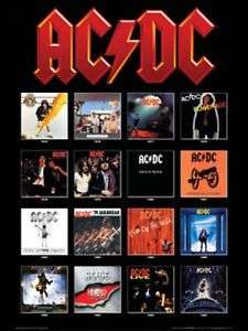 AC/DC ALBUM COVERS    Large New Color Poster  