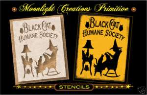 Halloween Witch Stencil ~ Black Cat Humane Society  