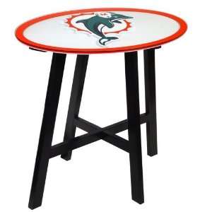 Fan Creations Miami Dolphins Logo Pub Table:  Sports 