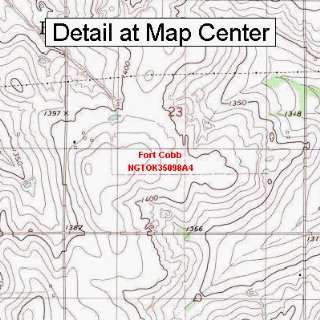   Map   Fort Cobb, Oklahoma (Folded/Waterproof): Sports & Outdoors