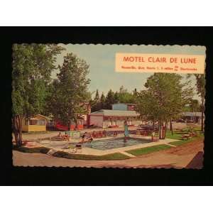  Claire de Lune Motel, Deauville, Quebec Postcard 50s not 