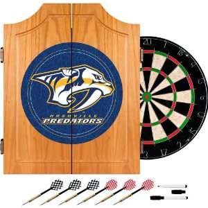  NEW NHL Nashville Predators Dart Cabinet includes Darts 