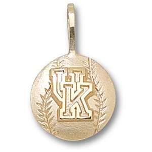 University of Kentucky UK Baseball Pendant (Gold Plated)  