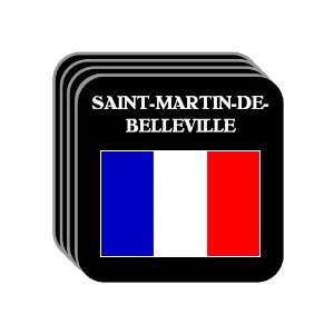 France   SAINT MARTIN DE BELLEVILLE Set of 4 Mini Mousepad Coasters