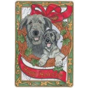 Pipsqueak Productions C500 Holiday Boxed Cards  Irish Wolfhound 