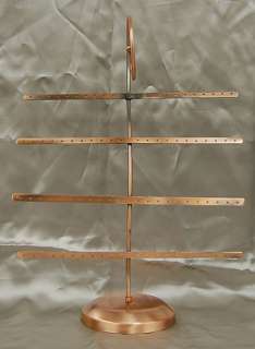 Copper Color Metal T Bar Earring Jewelry Display Stand  