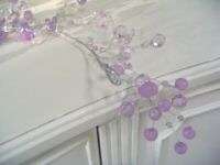   BEADED CRYSTAL GARLAND SWAG 48 4 FT CHIC ~ PURPLE LAVENDER LILAC