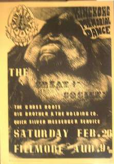 Big Bro. Great Society original 1966 Family Dog #FD2 2 concert poster 