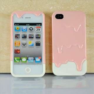 New SwitchEasy Melt Slider Hard 3D Cover Case for iPhone 4 4G 4S Pink 