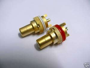 One pair Gold plated RCA connector, socket, for Audio  