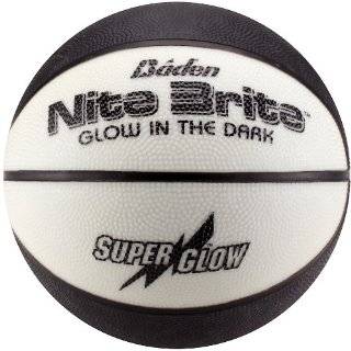 Baden Nite Brite Official 28.5 Inch Glow in the Dark Rubber Basketball