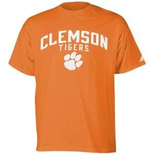 adidas Clemson Tigers Orange Pigment Dyed T shirt (X Large 