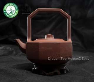 Octagon * Handmade Loop Handle Zisha Clay Teapot 330ml  
