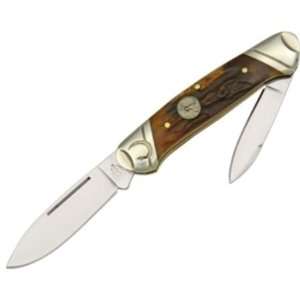  Colt Knives 209 Canoe Pocket Knife with Brown Stag Bone 