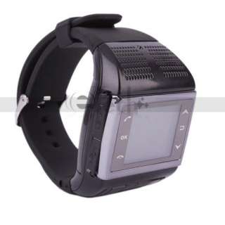 Quad band Cell Phone Watch Mobile MP3 MP4 Camera Black  