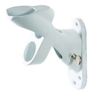   Position Metal Pole Bracket   White   Pack of 6 Patio, Lawn & Garden