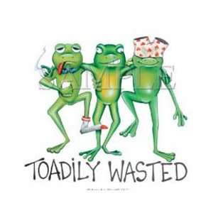  T shirts Homor Novelty Toadily Wasted M 
