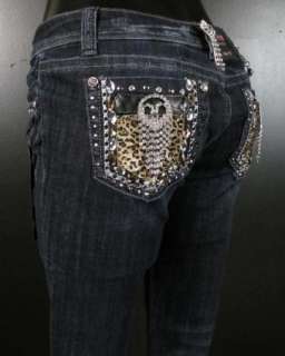 NWT Womens LA IDOL Skinny Jeans DANGLING CRYSTAL ACCENTS! 1972NR 