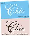 stencil 4 t chic fancy script font $ 9 95 free shipping see 