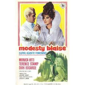 Modesty Blaise Poster Spanish 27x40 Monica Vitti Terence Stamp Dirk 