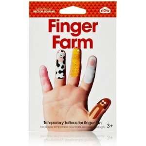  Finger Farm Temporary Tattoos Toys & Games