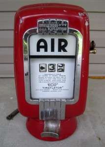 Vintage Gas Station Air Meter Eco Tireflator Model 97 WORKS!  