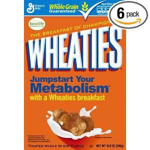 Wheaties Cereal, 10.9 Ounce Boxes (Pack of 6)  Grocery 