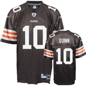  Brady Quinn Reebok NFL Brown Premier Cleveland Browns 