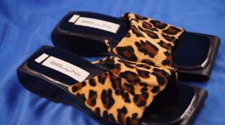 Bellini Leapord Print Heels 8.5 M Womens Sandals  