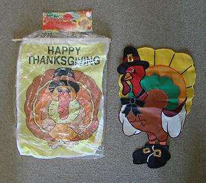 Happy Thanksgiving Turkey Gobble Outdoor Indoor Garden Flag  