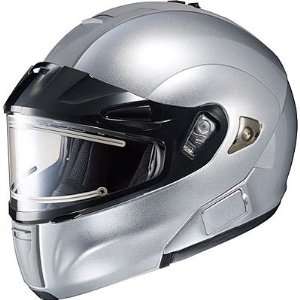   IS MAX BTSN Bluetooth Snow Snowmobile Helmet   CR Silver / 2X Large