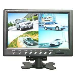  9 Inch QUAD Color TFT LCD Rearview Monitor Screen for Car 