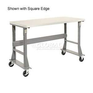   30 Mobile Plastic Safety Edge Work Bench  Fixed Height   1 5/8 Top
