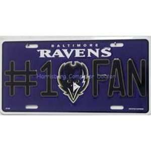  Baltimore Ravens #1 Fan NFL Football License Plate Plates 