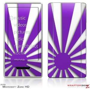 Zune HD Skin   Rising Sun Japanese Flag Purple by WraptorSkinz