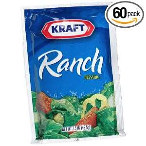 Kraft Ranch Salad Dressing, 1.5 Ounce Grocery & Gourmet Food