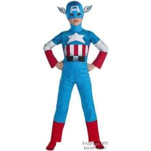  Childs Captain America Halloween Costume (Size: Small 4 6 