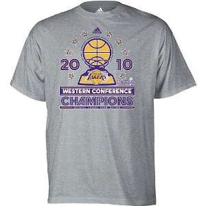   Lakers 2010 Official Western Conference Champs Championship T Shirt