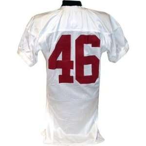  #46 Alabama Game Used White Football Jersey (Name Removed 