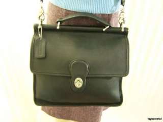 CLASSIC! Black Nickel COACH Willis Bag Purse Handbag 9927 Shoulder 