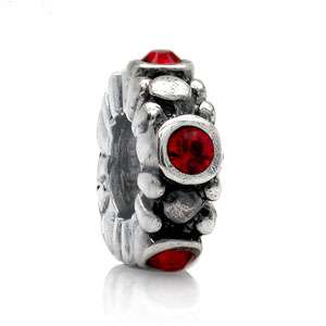 Crystal Spacer 925 Sterling Silver European Bead Charms  
