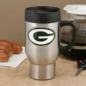  Green Bay Packers 16oz. Stainless Steel Travel Mug: Sports 