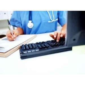 Medical   Nurse Working at Desk   Peel and Stick Wall Decal by 