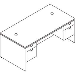  HON Valido 11500 Series Double Pedestal Desk HON11593ABJJ 