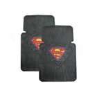 bk Set of 2 Universal Fit Front Rubber Floor Mats   Superman Classic 