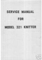 Knitting Machine Service Manual for 321 Punchcard model  