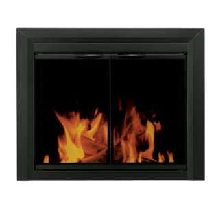 Pleasant Hearth CL 3000 Carlisle Fireplace Glass Door, Black, Small at 