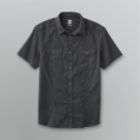 Route 66 Mens Button Front Military Shirt